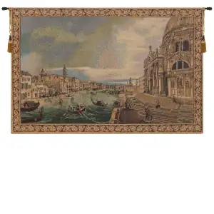 Alessia Cara La Salute Tapestry Wall Hanging 13 x 19 in Venice Landmark Jacquard Woven Italian Wall Decor