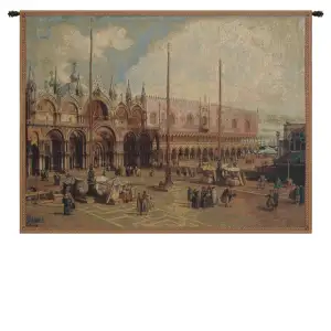 Alessia Cara Palazzo Ducale and San Marco Tapestry Wall Hanging 38 x 54 in Venice Jacquard Woven Italian Decor - C - H 9" x W 12"