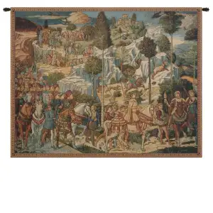 Pietro Perugino Chapel of the Magi Italian Tapestry Wall Hanging 35x54 Inch Cotton Jacquard Woven Wall Tapestry - C - H 12" x W 19"