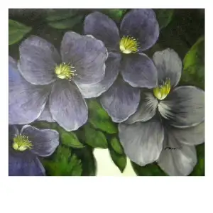 Morning Glory Canvas Wall Art 24x36 Floral Botanical Decorative Home Decor