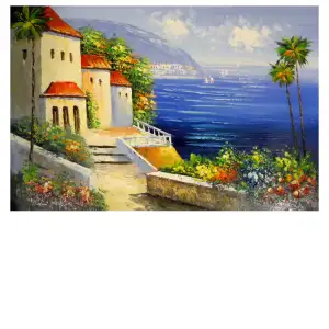 Beautiful Seascape Canvas Wall Art 24x36 Coastal Ocean Landscape Home Decor
