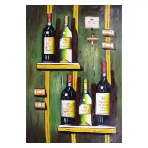 Some Drinks Canvas Wall Art 36x24 Beverage Still Life Kitchen Home Decor