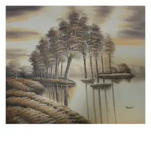 Winter Mist Canvas Wall Art 24x36 Winter Landscape Nature Home Decor