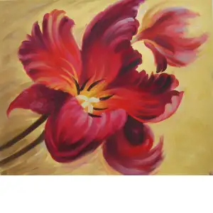 Flamboyant Flower Canvas Wall Art 20x24 Floral Botanical Decorative Home Decor