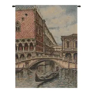 Venice II Famous Places Tapestry Wall Hanging 18 x 12 in Jacquard Woven Italian Venice Wall Art