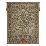 The Tree of Life Beige Tapestry Wall Art