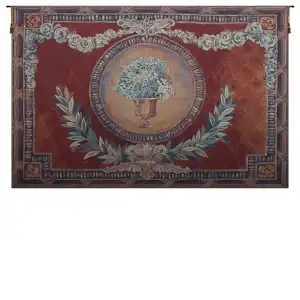 Olive Branch and Flowers Tapestry Wall Hanging 36x53 Inch Cotton Jacquard Woven Wall Tapestry