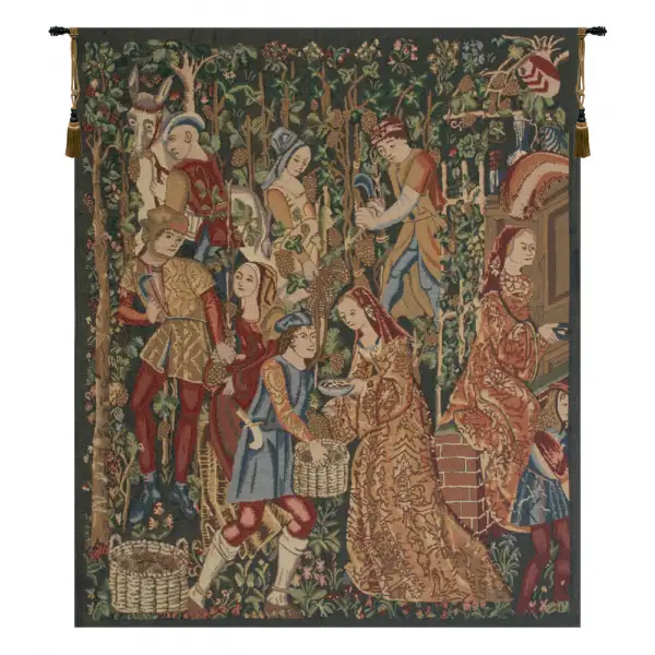 Vendages Right Side Red Tapestry Wall Art