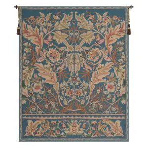 William Morris Acanthus Tapestry Wall Hanging 40 x 33 in Arts and Crafts Botanical Jacquard Woven Wall Art - A - H 40" x W 33"