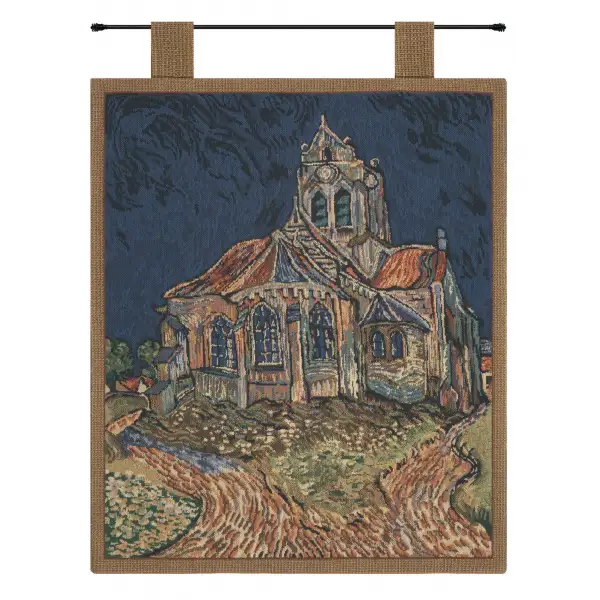 Church of Auvers I Tapestry Wall Art