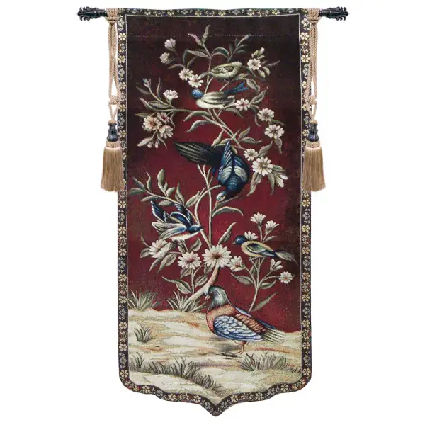 Wild Birds and Flowers Left