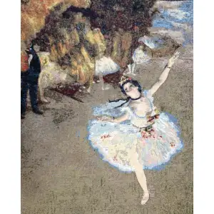 Danseuse Etoile European Tapestry Wall Hanging 26x18 Inch Cotton Jacquard Woven Wall Tapestry