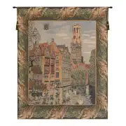 The Canals at Bruges European Tapestry Wall Hanging