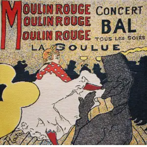 Moulin Rouge European Tapestry Pillow Cover 18x18 Inch Cotton Jacquard Woven Cushion Cover