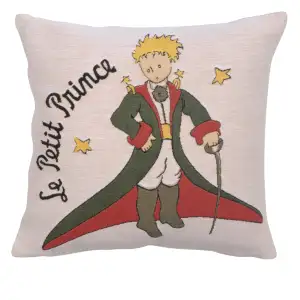 Antoine de Saint-Exupery Costume Large Tapestry Pillow Cover 18x18 Inch Cotton Jacquard Woven Cushion Cover