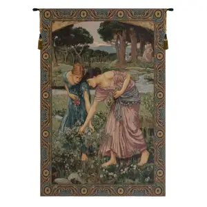 John William Waterhouse Giason Medea Vintage Tapestry Wall Hanging 54 x 36 Pre-Raphaelite Mythology Jacquard Woven Wall Art