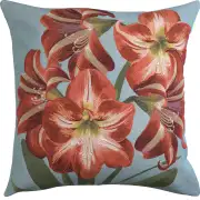 Amaryllis Flowers V Blue European Cushion Cover
