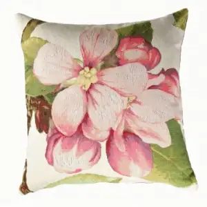 Pear Flower I French Tapestry Pillow Cover 19x19 Inch Cotton Jacquard Woven Cushion Cover