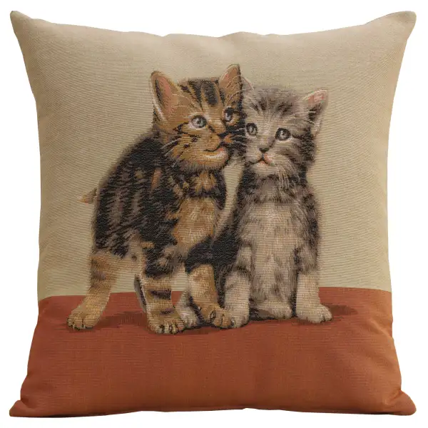 Two kittens I European Cushion Cover