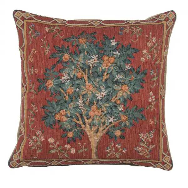 Orange Tree Small European Cushion Cover