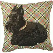 Black Scottish Dog European Cushion Cover