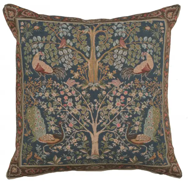 Tree In Blue European Cushion Cover
