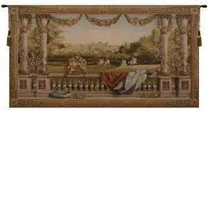Chateau Bellevue French Tapestry Wall Hanging 58x110 Inch Cotton Jacquard Woven Wall Tapestry