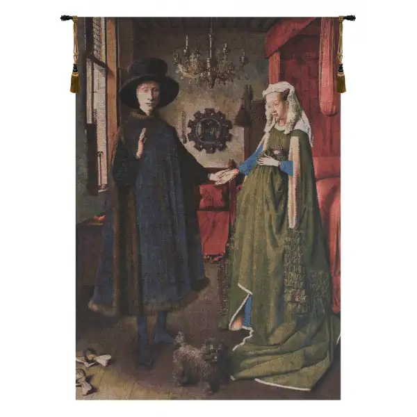 Arnolfini Portrait European Tapestry Wall Hanging