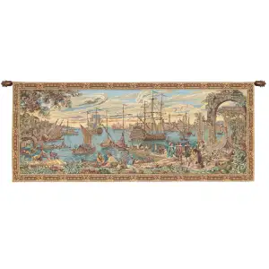 Venezia European Tapestry Wall Hanging 26x46 Inch Cotton Jacquard Woven Wall Tapestry