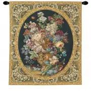 Frame of Flowers European Tapestry Wall Hanging