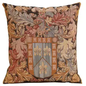 Armoire Au Heaume Tapestry Pillow Cover 19x19 Inch Cotton Jacquard Woven Cushion Cover