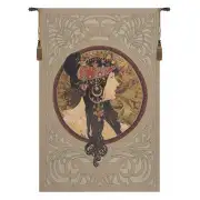 Brunette Byzantine European Tapestry Wall Hanging
