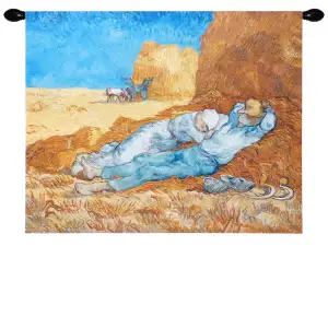 Vincent van Gogh Siesta European Tapestry Wall Hanging 28x34 Inch Cotton Jacquard Woven Wall Tapestry