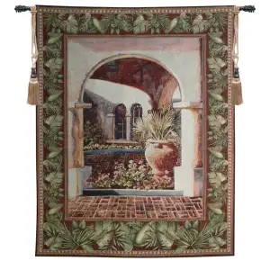Glowing Archway Tapestry Wall Hanging 65x52 Inch Cotton Jacquard Woven Wall Tapestry