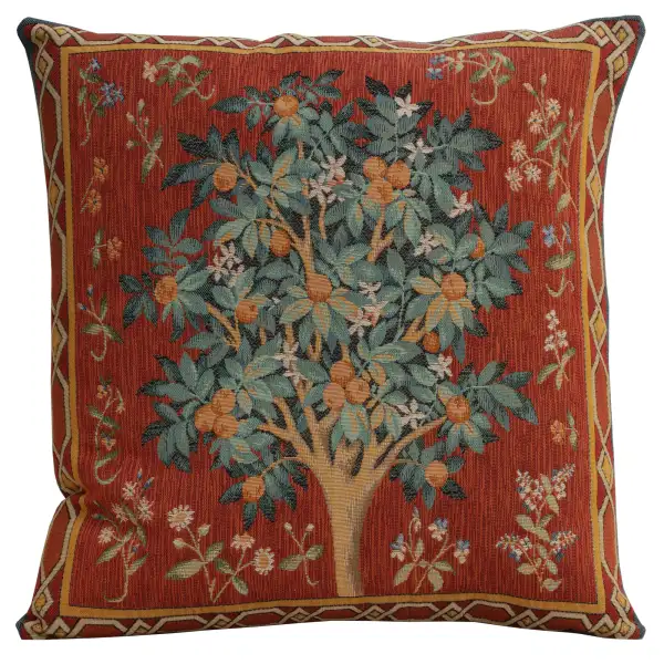 Orange Tree Large European Cushion Cover