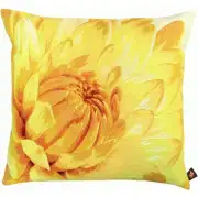 Close up on Light Yellow Dahlias European Cushion Cover