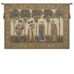 La Manta The Manta European Tapestry Wall Hanging 25x36 Inch Cotton Jacquard Woven Wall Tapestry