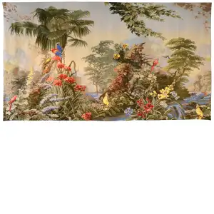 Paysage Merveilleux French Tapestry 78x144 Verdure Forest Landscape Jacquard Woven Wall Hanging French Country Home Decor