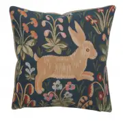 Medieval Rabbit Running European Cushion Cover
