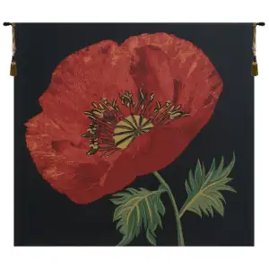 Verendael Terra Cotta Medium Belgian Tapestry Wall Hanging 31x33 Inch Cotton Jacquard Woven Wall Tapestry