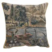 Paysage Flamand Bateau Decorative Couch Pillow Cover