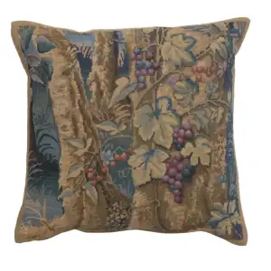 Wawel Timberland Grapes Belgian Tapestry Pillow Cover 17x17 Inch Cotton Jacquard Woven Cushion Cover