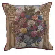 Floral in Arch Decorative Couch Pillow Cover