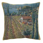 Lakeside Vineyard Right Decorative Couch Pillow Cover