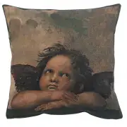 Angels by Raffael right Decorative Couch Pillow Cover
