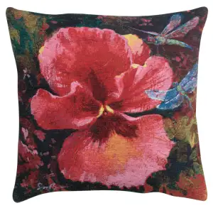 Gratitude Belgian Tapestry Pillow Cover 21x21 Inch Cotton Jacquard Woven Cushion Cover