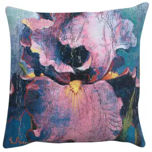Dancer Belgian Tapestry Pillow Cover 21x21 Inch Cotton Jacquard Woven Cushion Cover