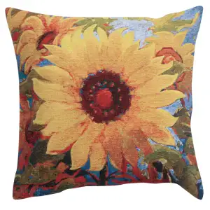 Spellbound Belgian Tapestry Pillow Cover 21x21 Inch Cotton Jacquard Woven Cushion Cover