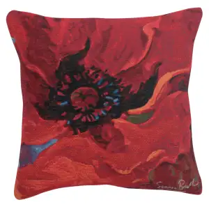 Bright New Day Belgian Tapestry Pillow Cover 21x21 Inch Cotton Jacquard Woven Cushion Cover