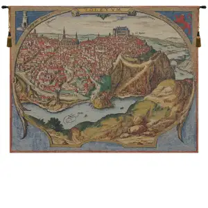 Toledo Belgian Tapestry Wall Hanging 30x38 Inch Cotton Jacquard Woven Wall Tapestry